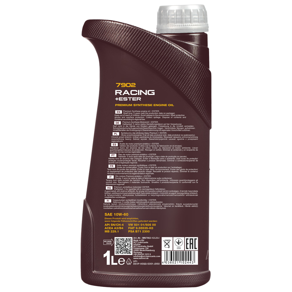 روغن موتور مانول ریسینگ 10W-60 حجم 1 لیتر