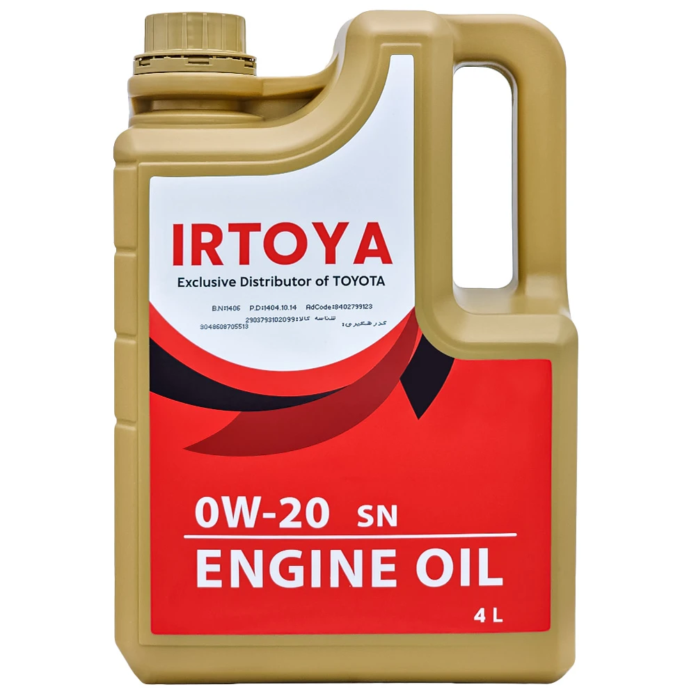 روغن موتور تویوتا 0w-20 SN حجم 4 لیتر