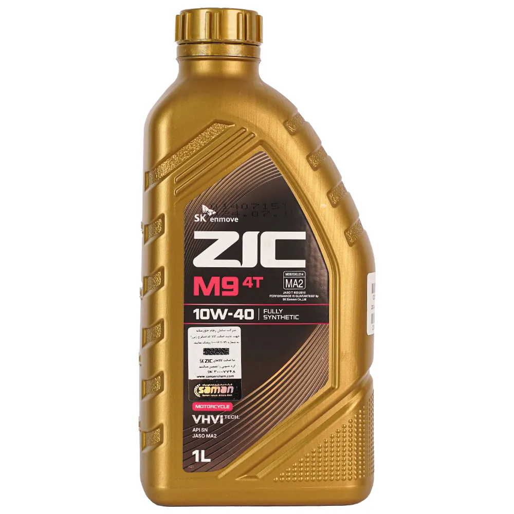 روغن موتورسیکلت زیک M9 4T 10W40 حجم 1 لیتر
