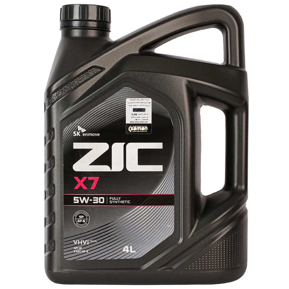 روغن موتور زیک X7 5W30 حجم 4 لیتر