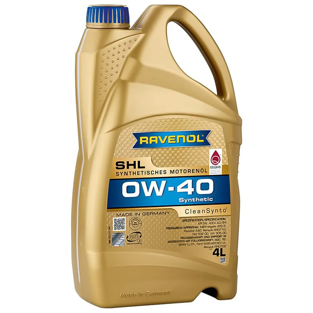 روغن موتور راونول 0W-40 SHL حجم 4 لیتر