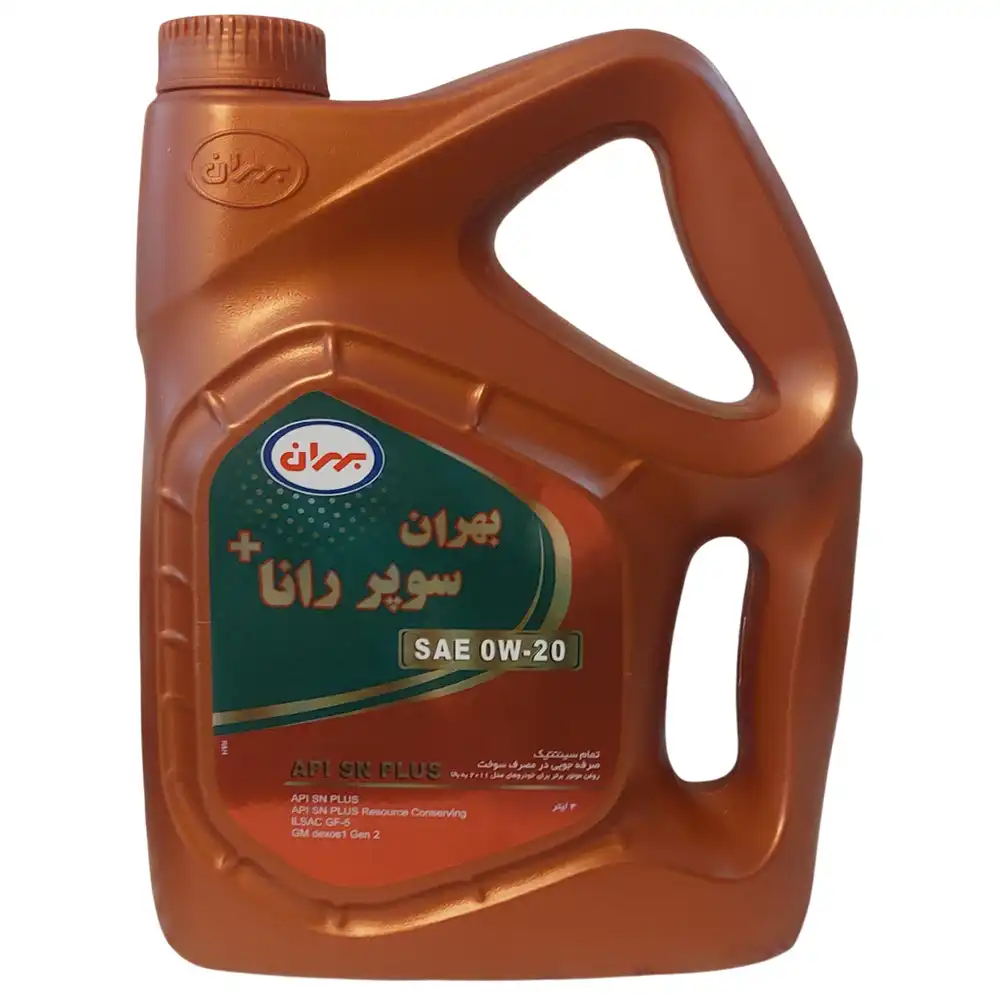 روغن موتور بهران سوپر رانا پلاس 0W20 SN PLUS حجم 4 لیتر